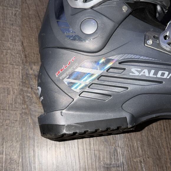 Salomon Performa Pulse Gray Downhill Ski Boots Men\'s Size Mondo 28.5